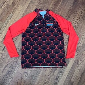 🇰🇪KENYA🇰🇪 Nike Kenya Pro Elite 1/2 Zip Running Long  Nike Shirt Black Large
